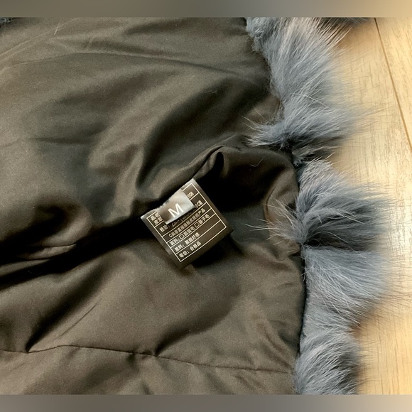 Faux Fur Blue Coat - Picture 5 of 7